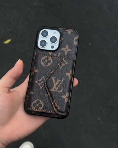 路易威登皮質卡包手機殼